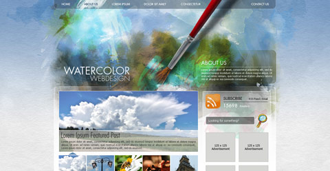 View Watercolor-Themed Website Design | Tutorial Valley Watercolor-Themed Website Design | Tutorial Valley