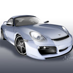 Porsche digital rendering 
