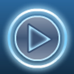 Glowing Neon Playback Control Buttons