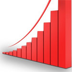 3d Graph Sales Logo Stock in Photoshop
