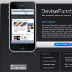 Simple iPhone Application Website Layout in Photoshop
