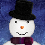 Design A Cartoon Christmas Snowman in Photoshop