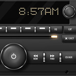 Car Stereo Interface in Illustrator