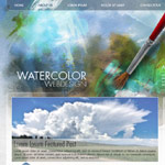 Watercolor-Themed Website Design