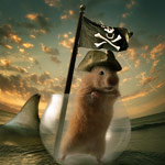Glass Transparency in a Cute Photo Manipulation