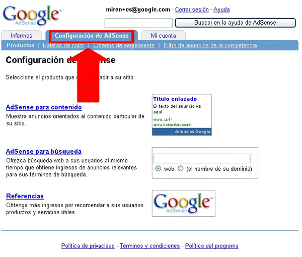 Configure sus Anuncios