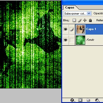 Tutorial photoshop: Fondo Estilo matrix 05