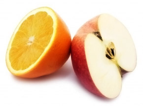 Jugo de manzana, naranja, lechuga y limón, reconstituyente y nutritivo