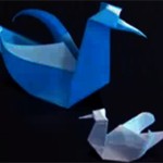 diseñar un cisne en origami