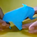 diseñar un elefante en origami
