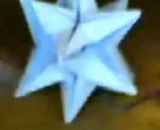estrella en origami