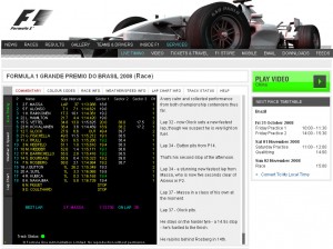 Live timing Formula1.com