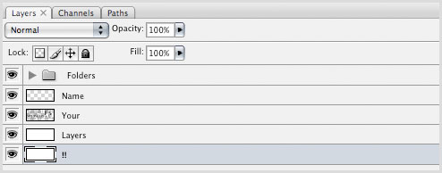 Not using layers and folders Not using layers and folders