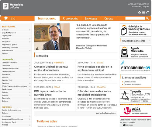 Montevideo estrena Web