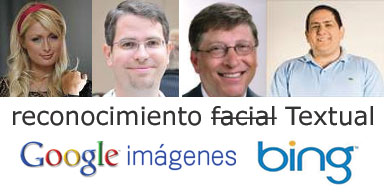 Google y Bing, reconocimiento Facial