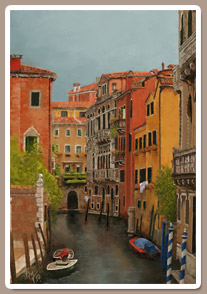 Pintando los Canales de Venecia